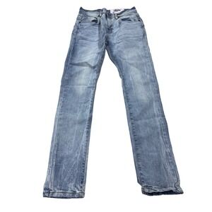 Evolution In Design Mens Slim Fit Light Wash Blue Denim Jeans C-33300K Size 16